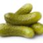 حبتان من مخلل الخيار.