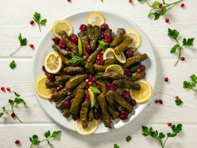 طرق تحضير يالنجي ورق العنب الشهي