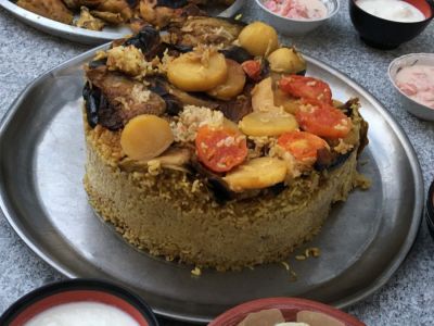 وصفات مقلوبة الباذنجان بالدجاج
