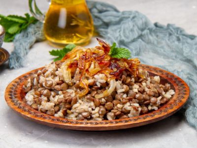مجدرة البرغل اللبنانية