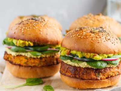 وصفات سهلة لعمل همبرجر نباتي