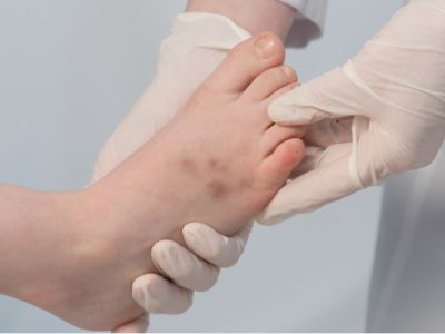 ظهور بقع زرقاء على القدم: لماذا وما العمل؟