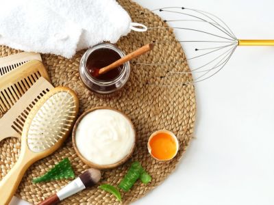 ماسكات لتطويل الشعر بالبيض