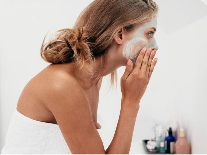 احصل على ماسك حليب جوز الهند والنشا للشعر