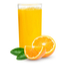عصير حبة من البرتقال.