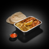 بروستد جمبري الشايب: قطع الجمبري المقلية المقرمشة مع شرائح البطاطس والصوص