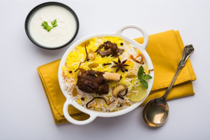 تحضير برياني لحم