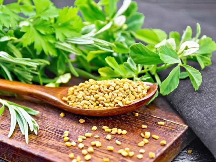 الفيتامينات الموجودة في الحلبة