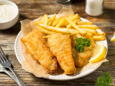وجبة السمك والبطاطا البريطانية