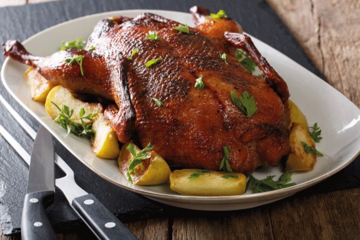 طريقة عمل البط المحشي بالبرغل