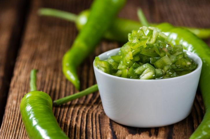 طريقة عمل الشطة الخضراء