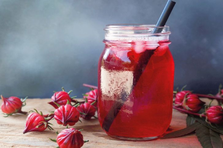 طريقة عمل عصير الكركديه بالنشا