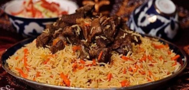 أطباق أرز باللحم