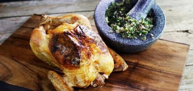 دجاج مشوي بالقصدير