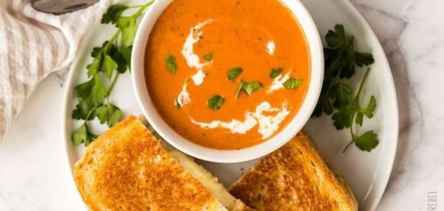 شوربة البندورة الإيطالية