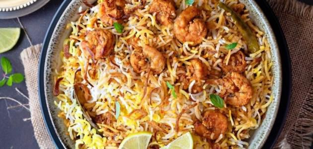 طريقة الأرز بالجمبري