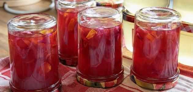 طريقة صنع مربى الورد