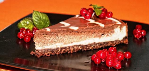 طريقة عمل التشيز كيك بالشوكولاتة