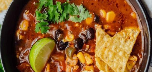 طريقة عمل شوربة التورتيلا