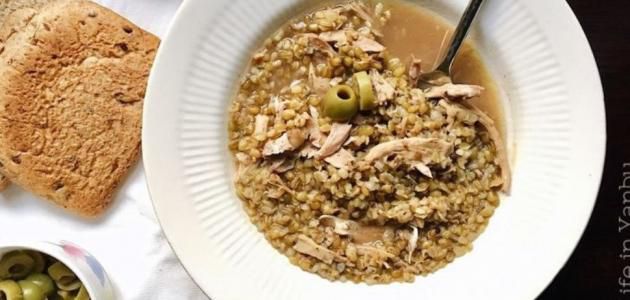 طريقة عمل شوربة الفريكة بالدجاج
