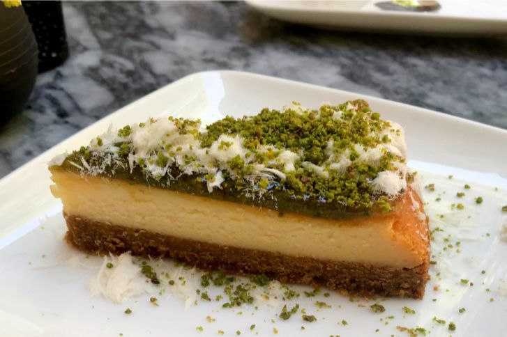 تشيز كيك الفستق بغزل البنات فانيليا