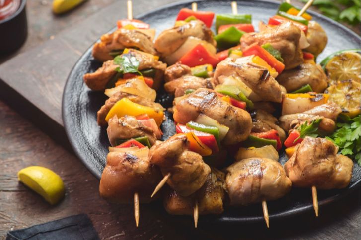 طريقة عمل وجبة شيش طاووق دايت